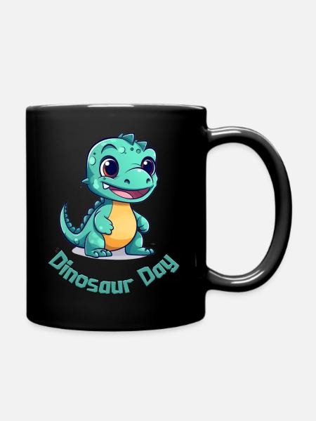 Dinosaur Day - Full Colour Mug - black