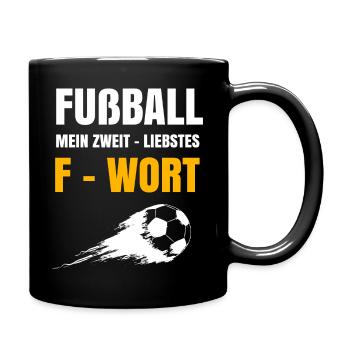 Lustige Fußball Sprüche für Fußballer und Trainer - Tasse einfarbig - Schwarz - Rechts
