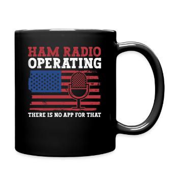 Amateurfunk-betriebsdesign Für Patriotischen - Mug uni - noir - Droite