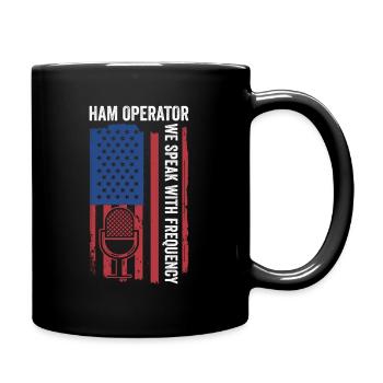 Amateur Ham Operator Usa Design Für - Full Colour Mug - black - Right