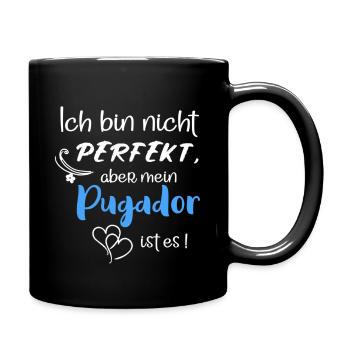 Perfekter Pugador I Mops Labrador Mix - Tasse einfarbig - Schwarz - Rechts