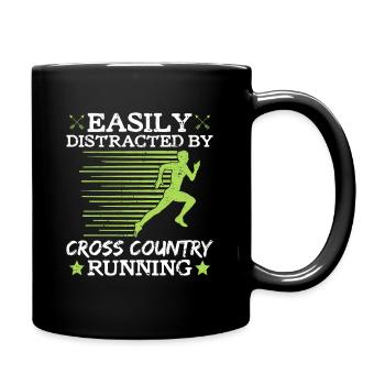 Cross Country Running Design Für Einen Xc-läufer - Mug uni - noir - Droite