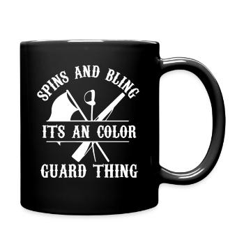 Spins et bling C’est une chose de garde de couleur - Mug uni - noir - Droite