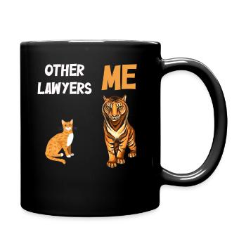 Other Lawyers Me Tiger Cat - Full Colour Mug - black - Right