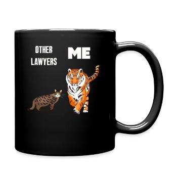 Autres avocats Me Tiger Cat - Mug uni - noir - Droite