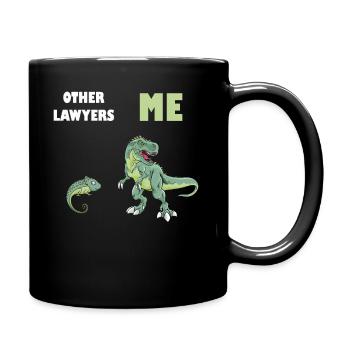 Other Lawyers Me Lizard T-Rex - Full Colour Mug - black - Right