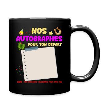 Femme Collègue Autographe cadeau drole - Mug uni - noir - Droite