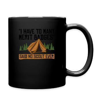 Cub Scout Design Für Einen Pfadfinderführer - Full Colour Mug - black - Right