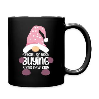 Forecast for today buying some new clay - Full Colour Mug - black - Right