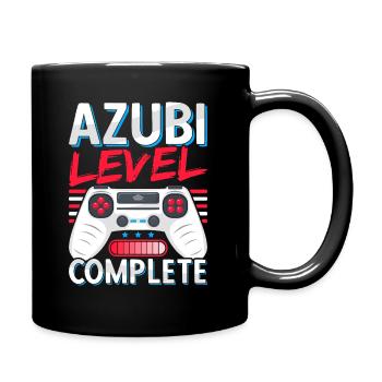 Ausbildung bestanden Azubi Auszubildender Abschluß - Tasse einfarbig - Schwarz - Rechts