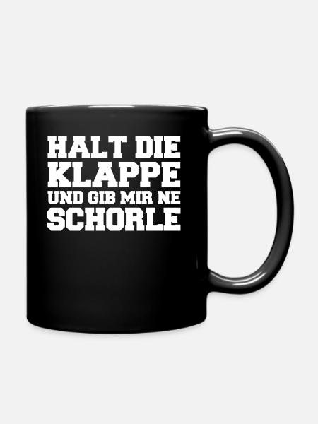 Pfalz Pfälzer Rheinland Pfalz Schorle - Tasse einfarbig - Schwarz