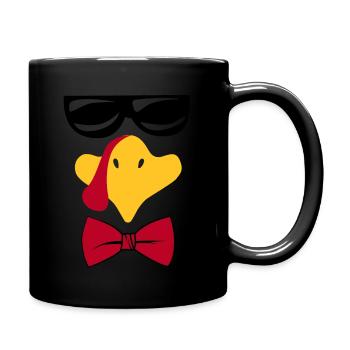 Cooler Truthahn Junge Thanksgiving Fasching - Tasse einfarbig - Schwarz - Rechts