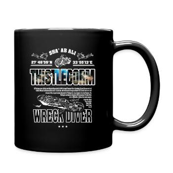 Wrack Thistlegorm Ägypten Tauchen Geschichte - Tasse einfarbig - Schwarz - Rechts