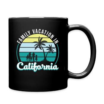 Vacances en famille - Mug uni - noir - Droite