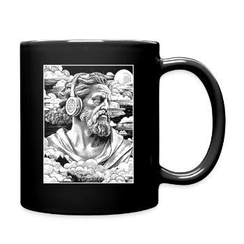 Zeus dans le flux hip-hop : des battements tonitruants sur la poitrine ! - Mug uni - noir - Droite