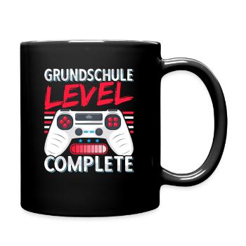 Grundschule Abschluss Abschied Junge Geschenk - Tasse einfarbig - Schwarz - Rechts