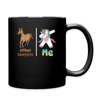 Autres avocats Me Licorne Cheval - Mug uni - noir - Droite