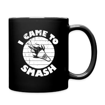 I Came To Smash Badminton Players - Full Colour Mug - black - Right