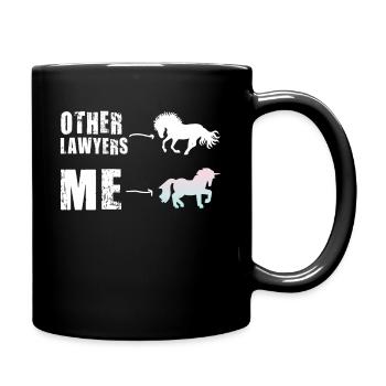 Autres avocats Me Licorne Cheval - Mug uni - noir - Droite