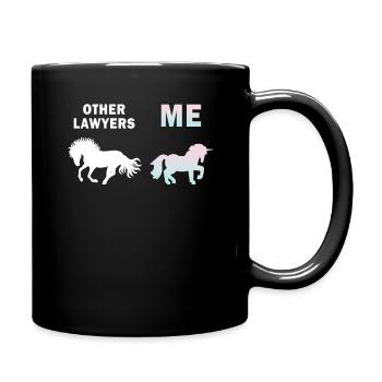 Autres avocats Me Licorne Cheval - Mug uni - noir - Droite