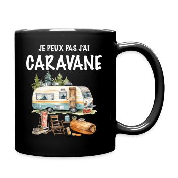 Ma Caravane Pour Se Faire plaisir - Mug uni - noir - Droite