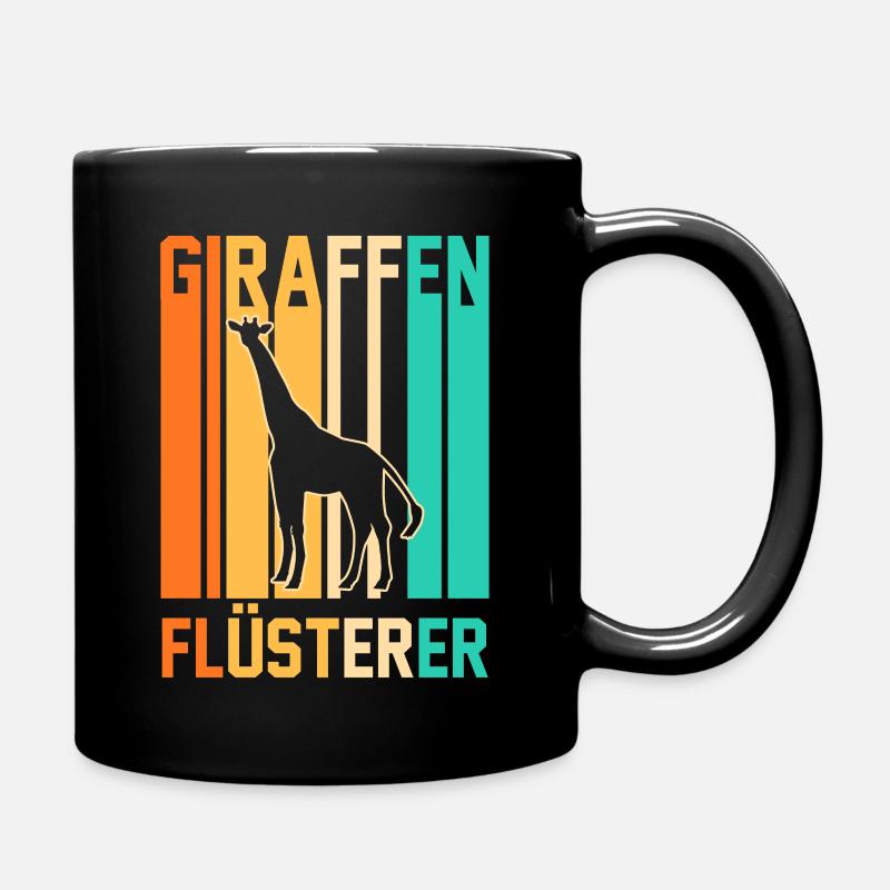 Giraffe Giraffen - Tasse einfarbig - Schwarz