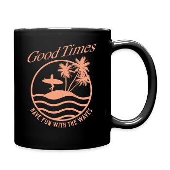 Summer Holiday Holiday Surfer Design - Full Colour Mug - black - Right