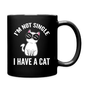 I'm Not Single I Have A Cat Veterinarian - Full Colour Mug - black - Right