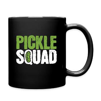 Cornichon Concombre Vegan Squad Green Grocer - Mug uni - noir - Droite