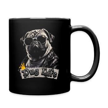 Pug Life - Full Colour Mug - black - Right