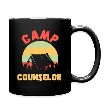 Sommercamp-Betreuer Direktor Camper - Tasse einfarbig - Schwarz - Rechts