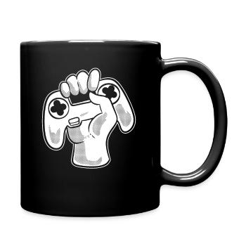 Videospiel -Controller Computerfreak - Tasse einfarbig - Schwarz - Rechts