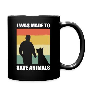 J’ai été fait pour sauver les animaux vétérinaire - Mug uni - noir - Droite