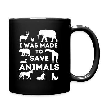 J’ai été fait pour sauver des animaux - Animal Rescue - Mug uni - noir - Droite