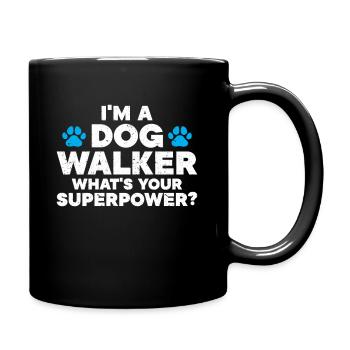 Cadeau de dog sitter, gardien de chien professionnel - Mug uni - noir - Droite