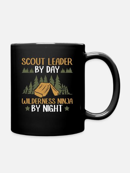 Cub Scouting Design Für Einen Pfadfinderführer - Full Colour Mug - black