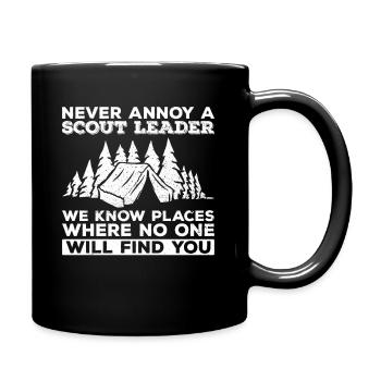 Cub Scouting Design Für Einen Pfadfinderführer - Full Colour Mug - black - Right