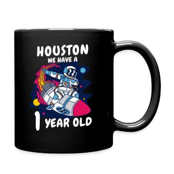 Gift 1 Year Birthday Child - Full Colour Mug - black - Right