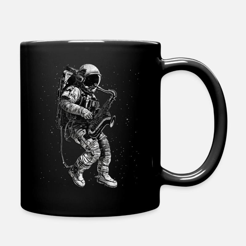 saxophoniste astronaute saxophoniste saxophoniste spatial - Mug uni - noir