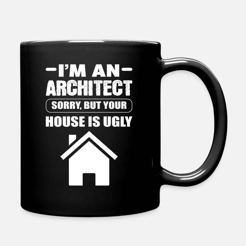 Ich bin ein Architekt Lizenzierter Architekt - Tasse einfarbig - Schwarz