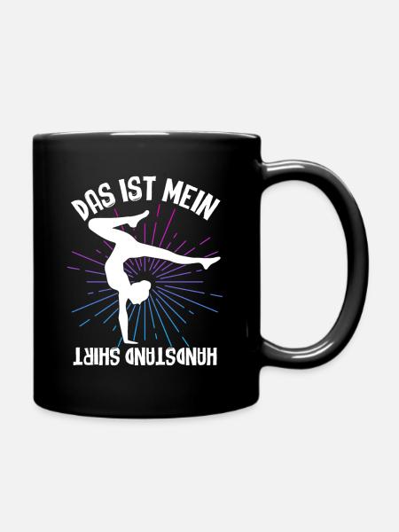 Das Ist Mein Handstand Shirt Turnen Gymnsatik Hand - Tasse einfarbig - Schwarz