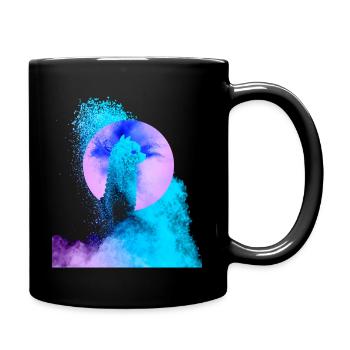 Abstract Alpaca - Tasse einfarbig - Schwarz - Rechts