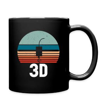 seafood mussels crab lobster - Full Colour Mug - black - Right