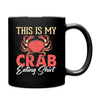 Krabben Meeresfrüchte Scherentier Meeresbewohner - Tasse einfarbig - Schwarz - Rechts
