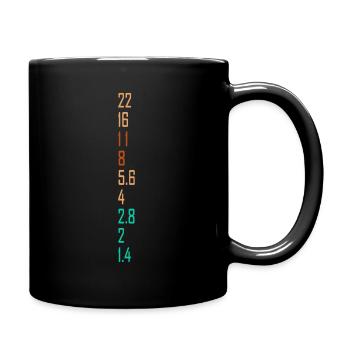 Photographer Gift for Photography Lover Aperture - Full Colour Mug - black - Right