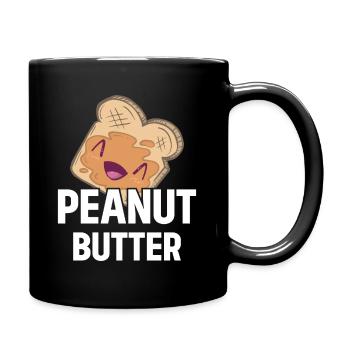 Sandwich toast au beurre d’arachide - Mug uni - noir - Droite