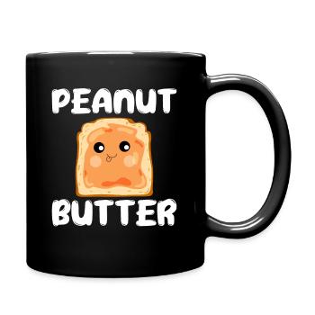 Pain au beurre de cacahuète Amateurs de petit-déjeuner - Mug uni - noir - Droite