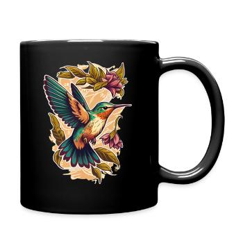 Hummingbird Hummingbird Bird Hummingbird Animal - Full Colour Mug - black - Right