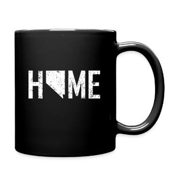 Retro Nevada Las Vegas ist Zuhause - Tasse einfarbig - Schwarz - Rechts