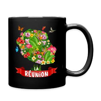 La Réunion Paradis Des Fleurs - Mug uni - noir - Droite